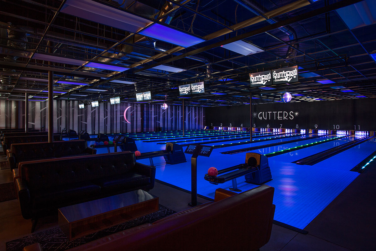 GUTTERS BOWLING ALLEY & RESTAURANT LIVING DESIGNS GROUP ARCHITECTS